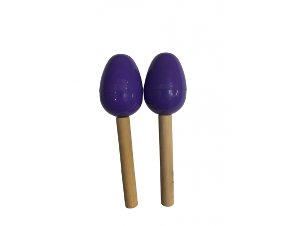 Maracas huevito plasticas x par